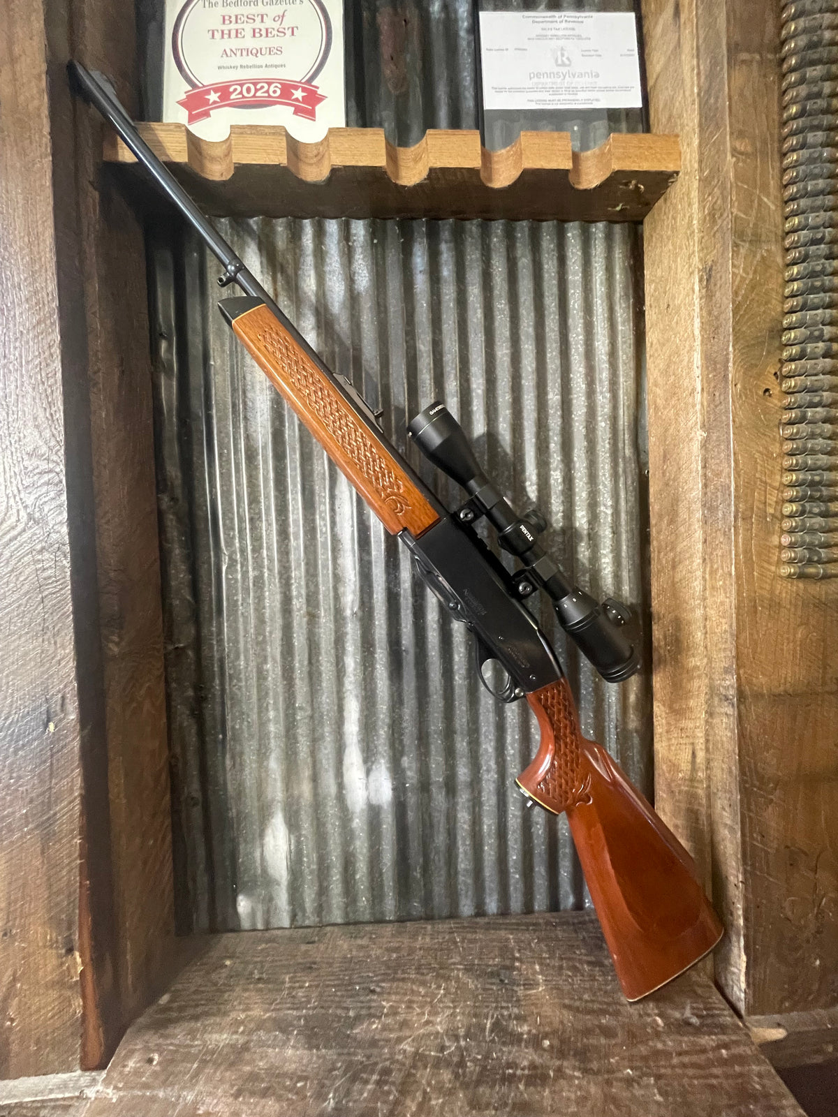 Remington Model 742 BDL Woodsmaster .30-06 – Basketweave Stock – Pentax 4-12x Scope