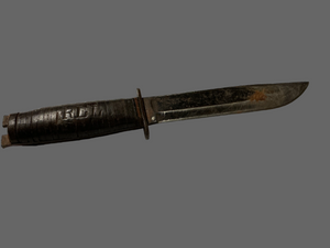 WWII ERA Fighting Knife Personalized Grip