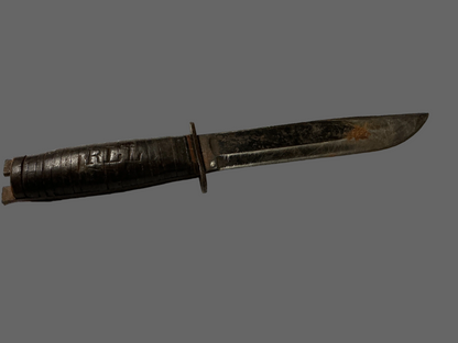 WWII ERA Fighting Knife Personalized Grip