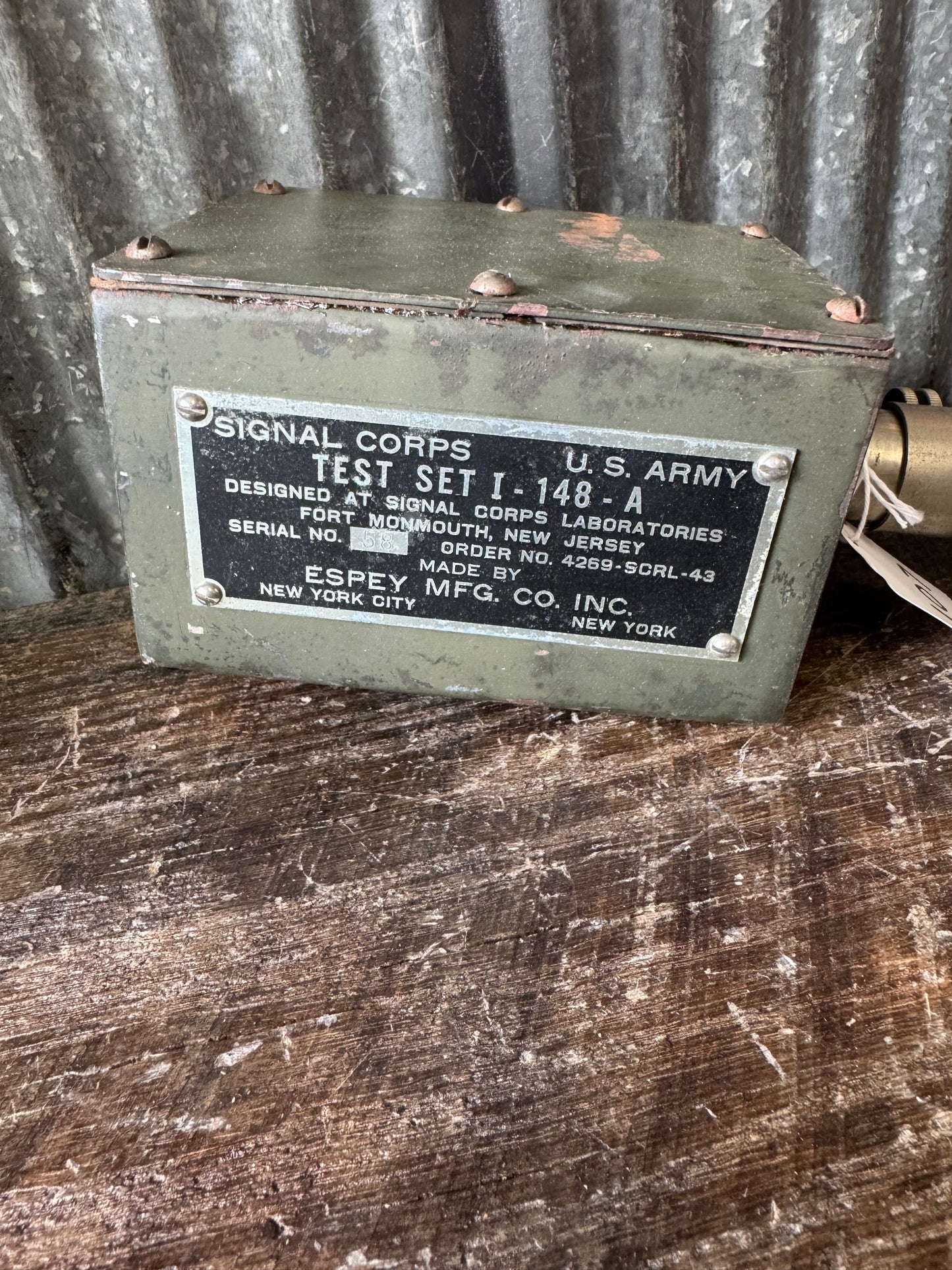 WWII U.S. Army Signal Corps Test Set I-148-A