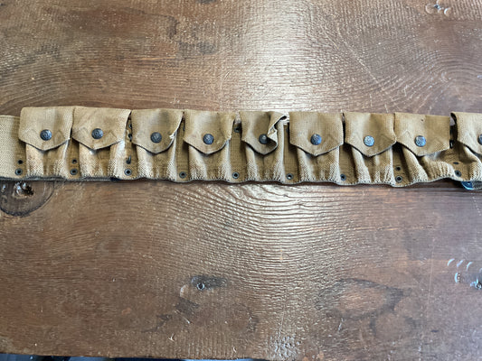 Mills Pre WWI US 9 Pocket Ammo Cartridge Belt Eagle Snaps