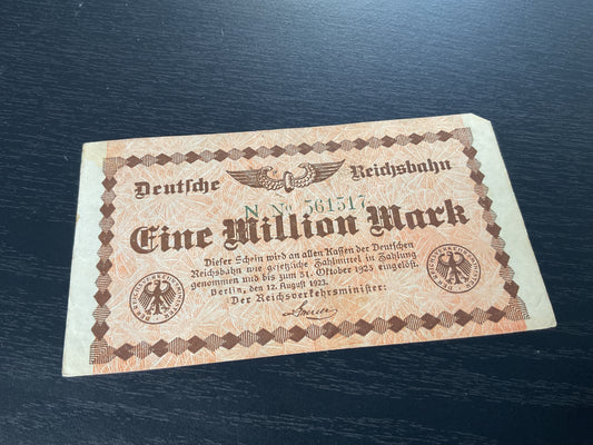 German 1 Million Mark Banknote 1923