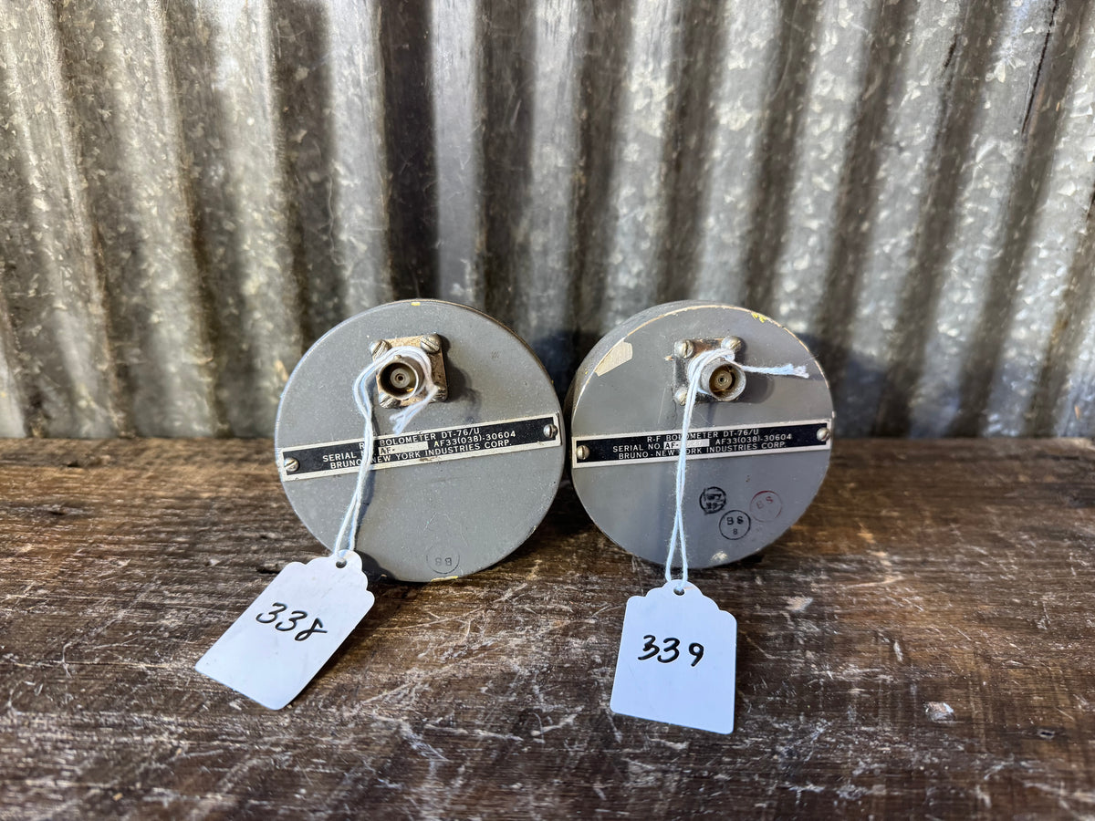 Vintage Bruno DT-76/U Military RF Bolometers – Pair