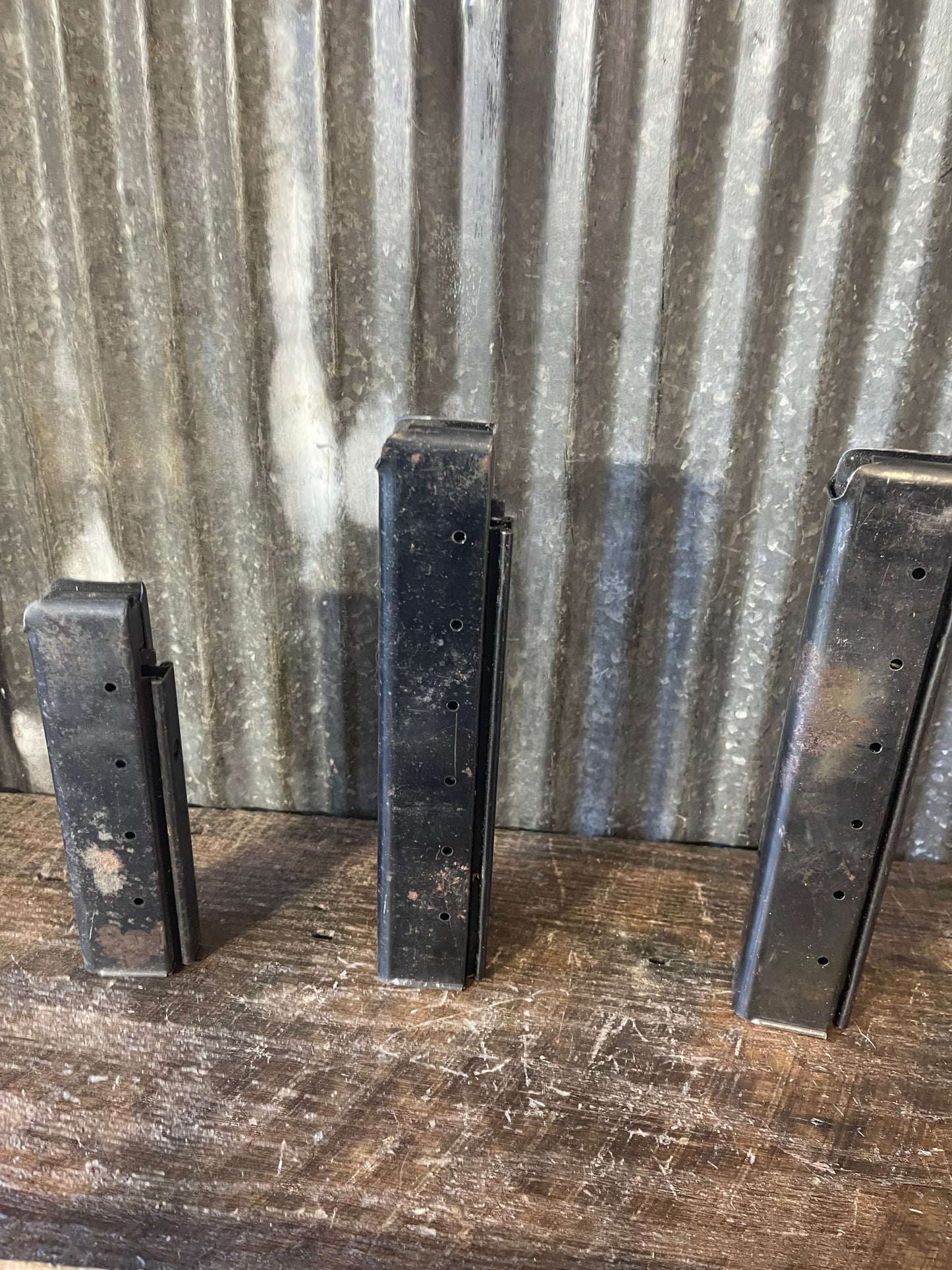 WWII Thompson Submachine Gun Magazine Lot – Seymour Products Co. – (2) 30-Round & (1) 20-Round Magazine