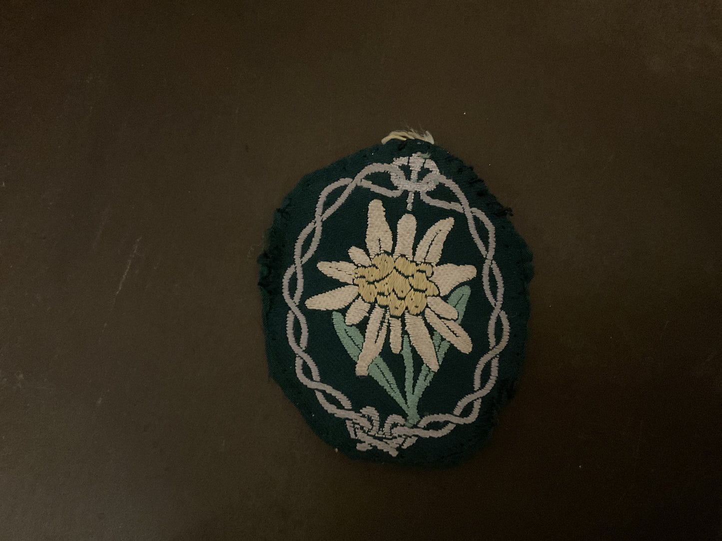 WWII German Edelweiss Mountain Troops Sleeve Patch