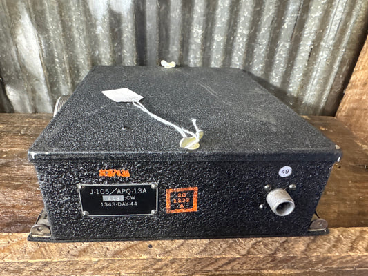WWII-era U.S. military J-105/APQ-13A aircraft radar/electronics junction box