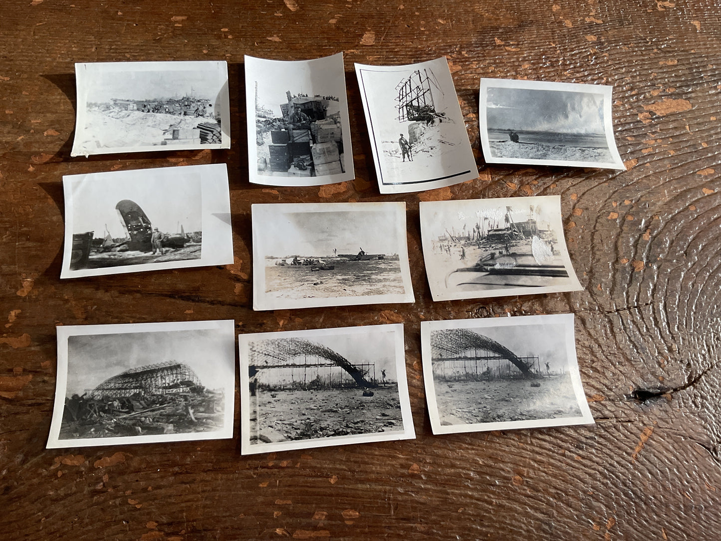 Original WWII Battlefield Photo Group (F)