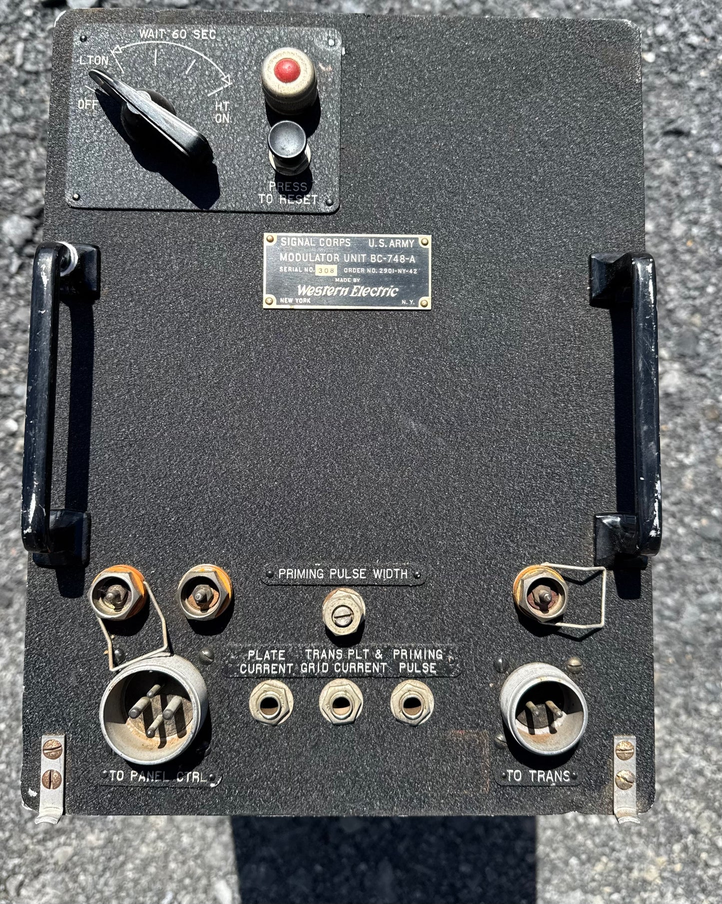 Original WWII-era U.S. Army Signal Corps Modulator Unit BC-748-A
