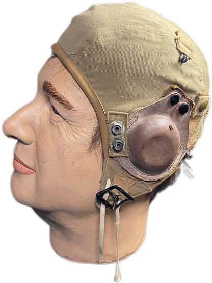 Authentic WWII U.S. Army Air Forces Type A-9 Summer Flight Helmet