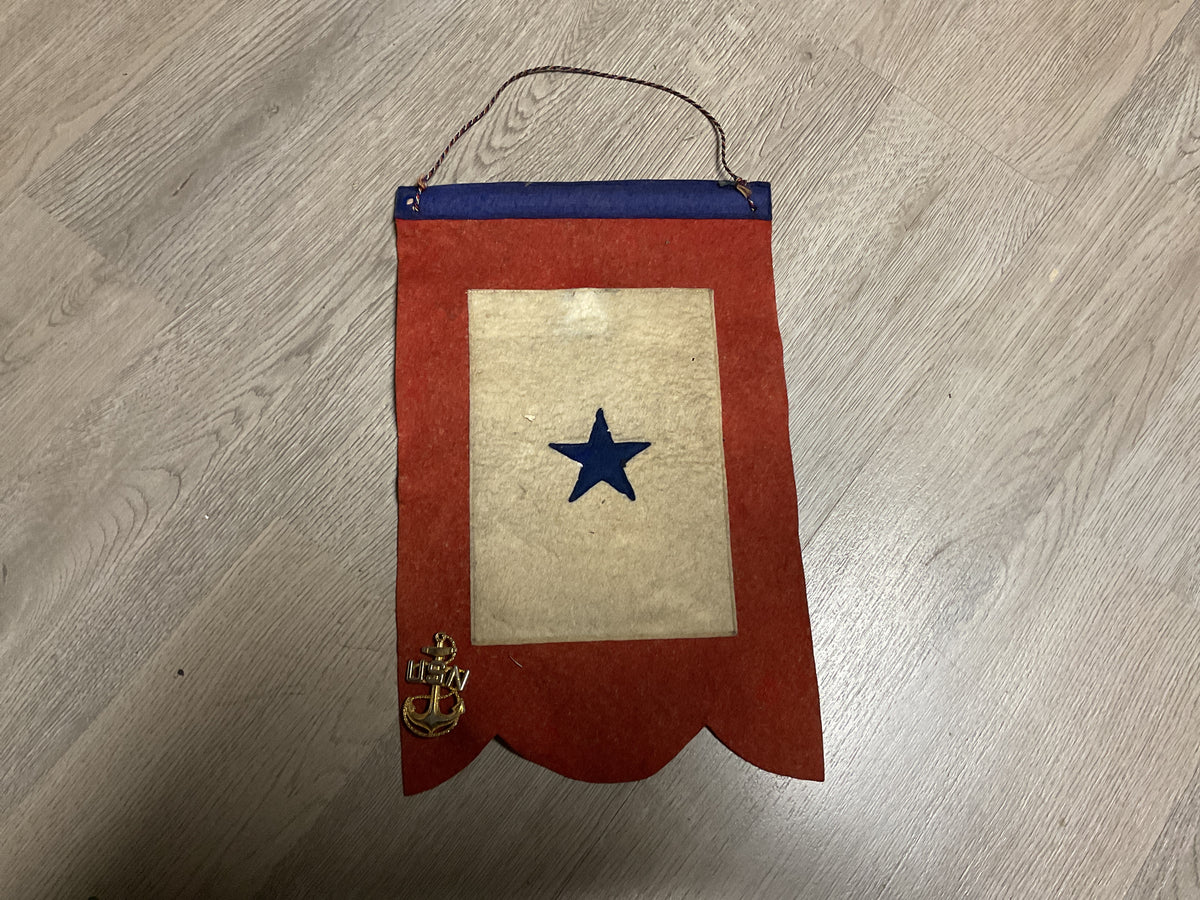 WWII U.S. One Star Service Banner- Standard Pennant Co.
