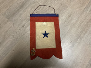WWII U.S. One Star Service Banner- Standard Pennant Co.