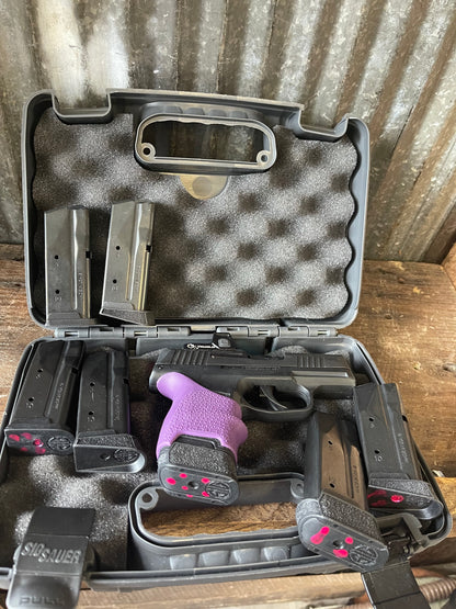 SIG Sauer P365 .380 ACP with TruGlo Red Dot, 7 Magazines & Holsters