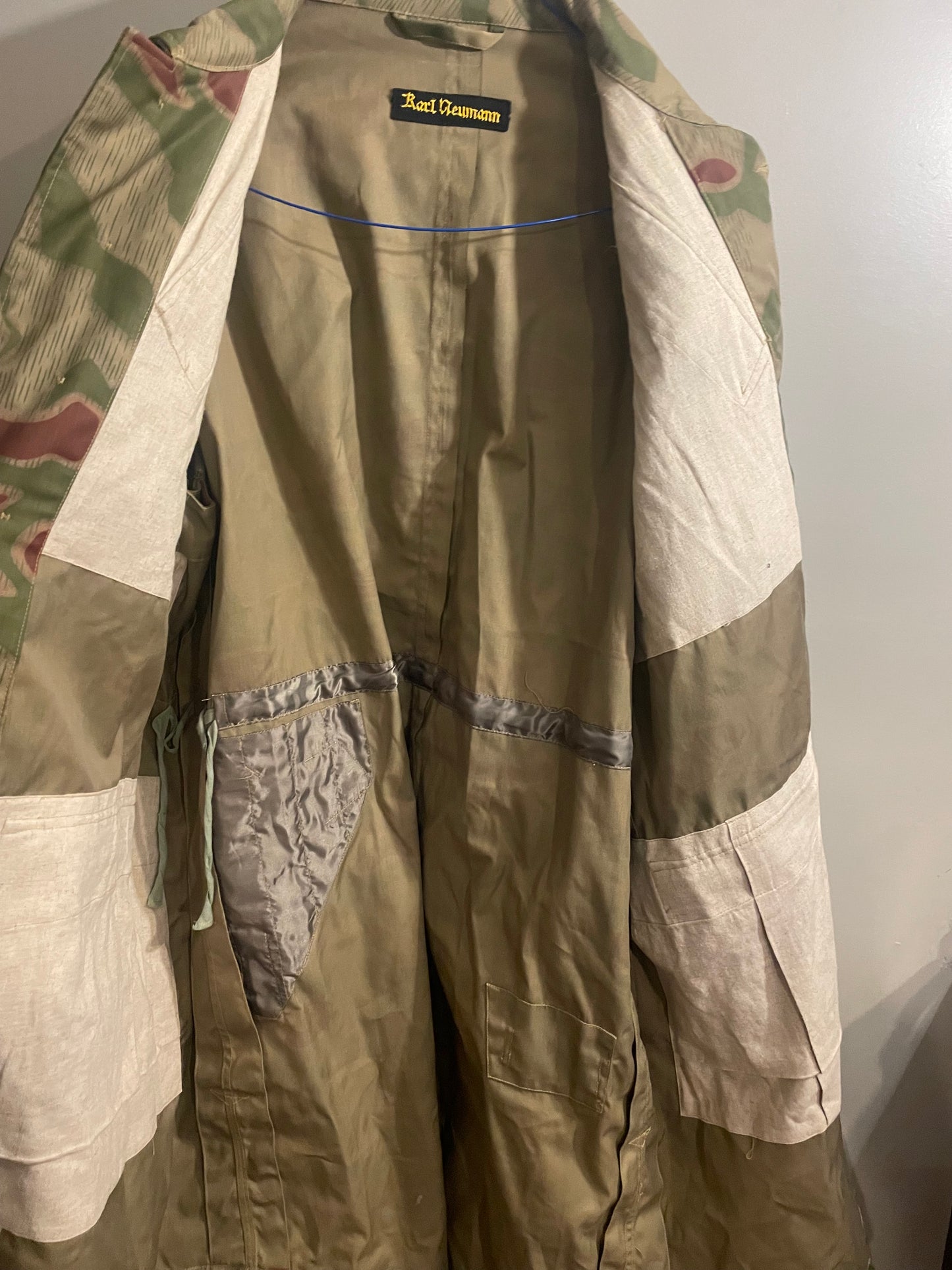 Repro WWII German Luftwaffe Field Division Marsh Camo Smock