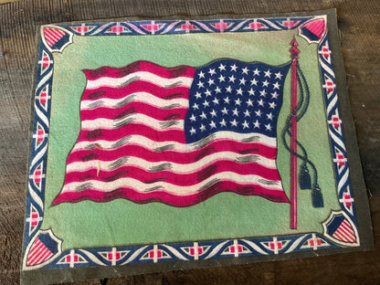 WWI Tobacco Felt Flag (approx 11x8)