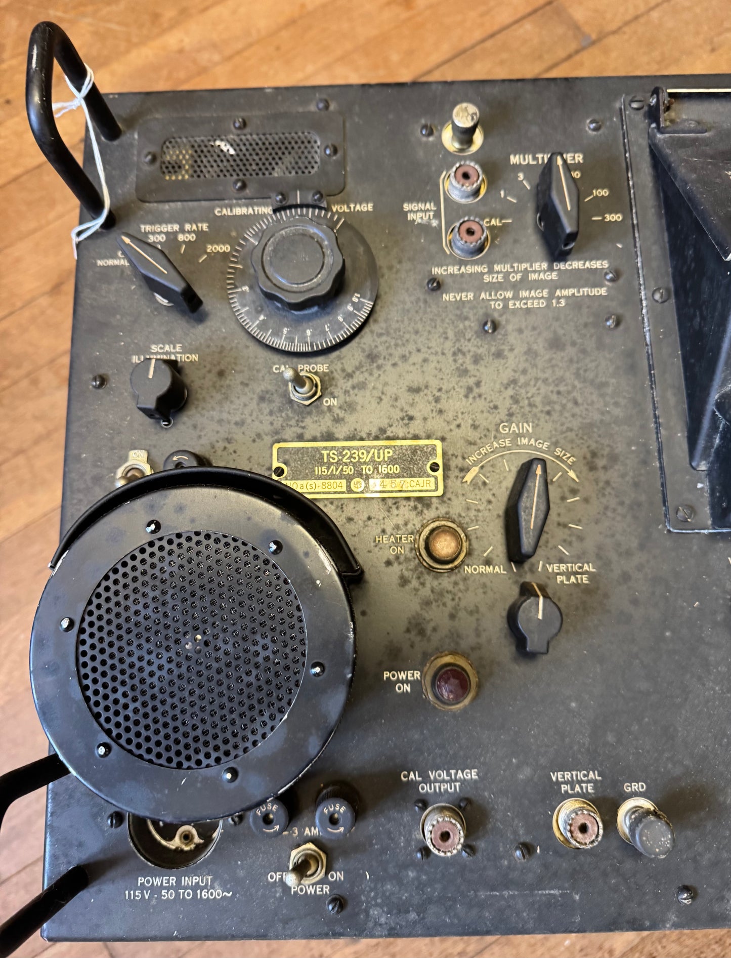 U.S. military TS-239/UP oscilloscope/radar test unit, marked TS-239/UP