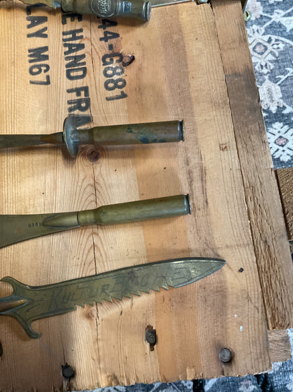 Trench Art Utensil Set