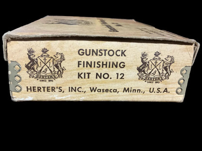 Vintage Herter’s Gunstock Finishing Kit No. 12-Original Box, Waseca, Minnesota
