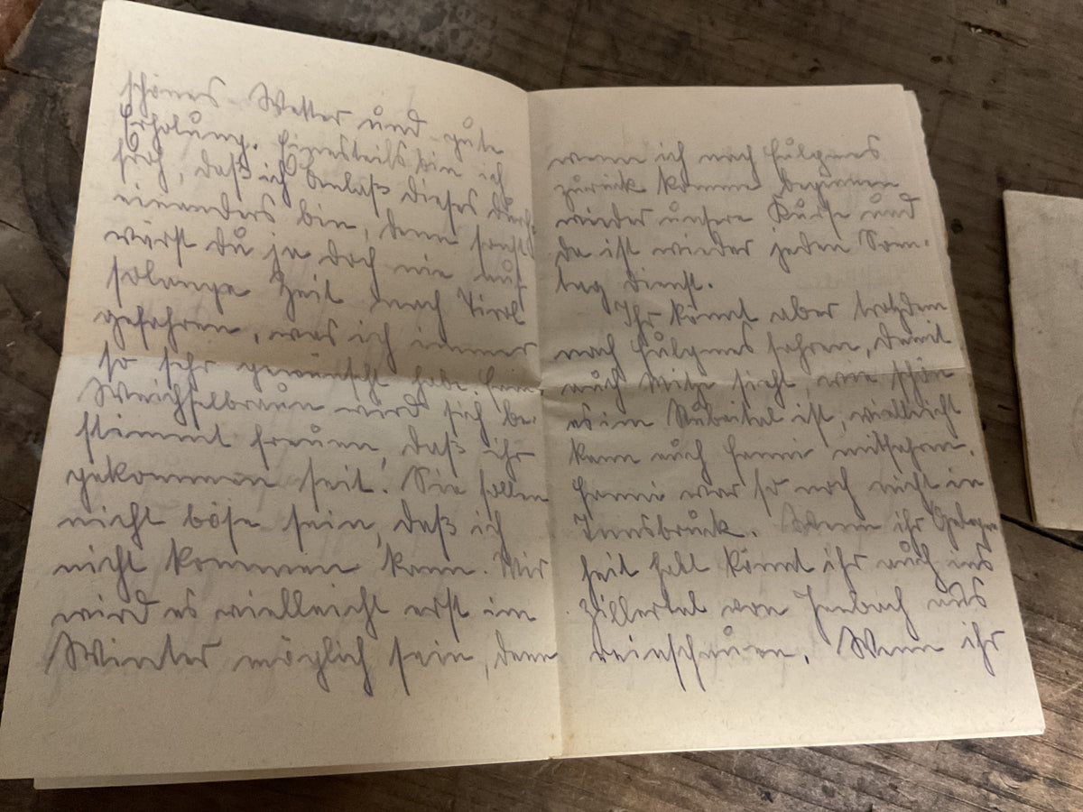 Original WWII German Feldpost Letter & Envelope-Zellendorf-Aug 1942