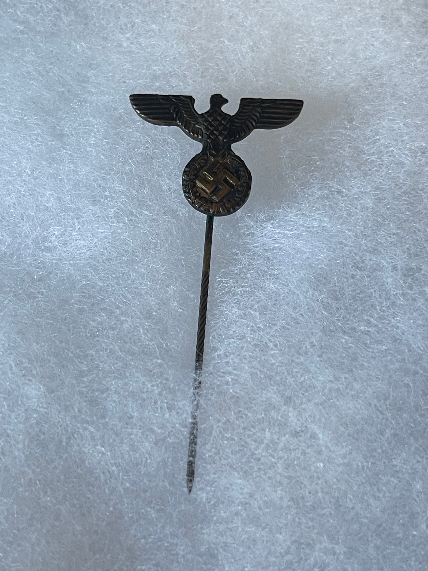 Original WWII German NSDAP Eagle Stick Pin – RZM M1/98 Marked