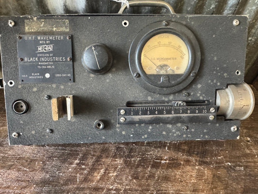 WWII TS-1XA-881/U UHF Wavemeter – Black Industries / Hickok Meter