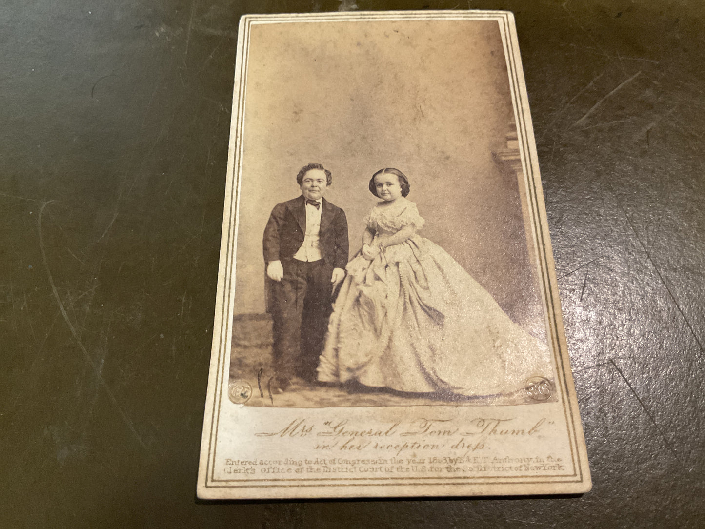 General Tom Thumb CDV (Carte de Viste)