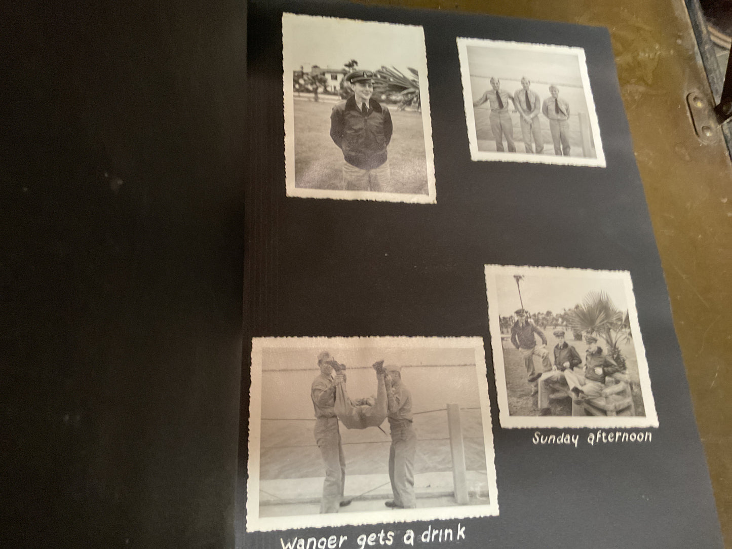 WWII Vintage US Naval Air Station Scrapbook
