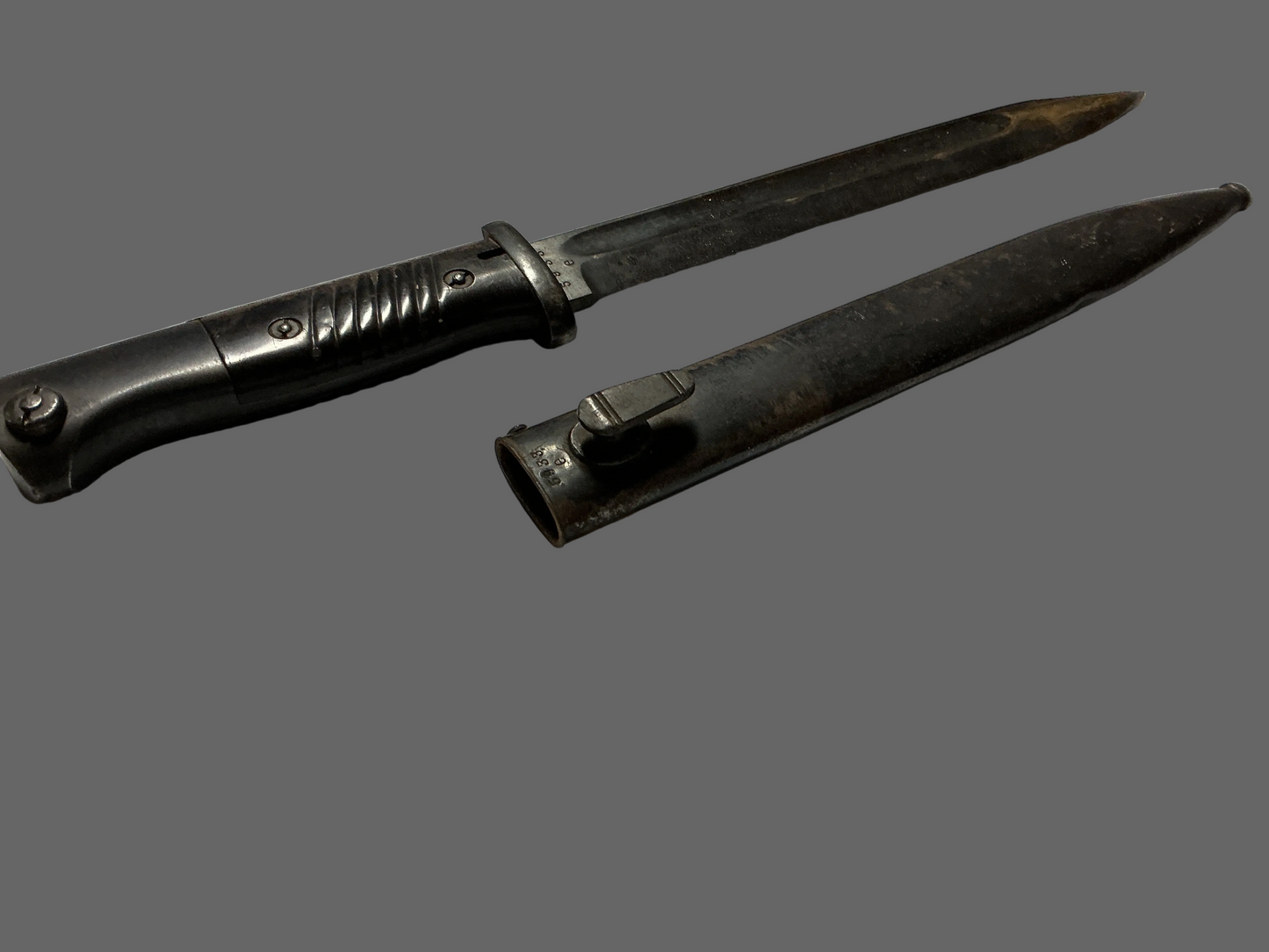 WWII German K98 Mauser S84/98111 Bayonet & Scabbord