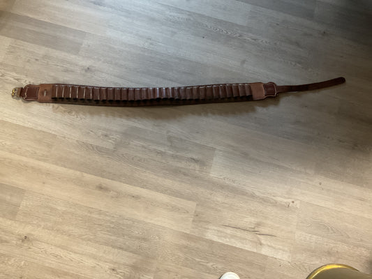 Orvis Leather Shotgun Belt. 12 gauge