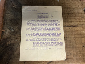 Original Korean War Era Satirical U.S. Army “Rotation Regulations”- Dated May 28, 1951