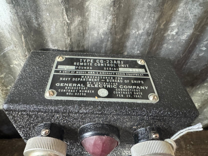 WWII U.S. Navy Type CG-23ABJ Remote Control Unit