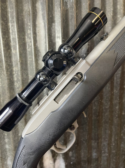 Ruger 10/22 Stainless .22 LR – Leupold Fixed 4x Scope – Synthetic Stock