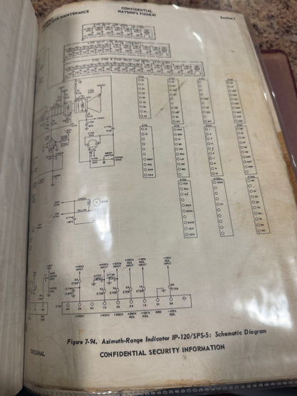 Cold War U.S. Navy Radar Set AN/SPS-5 Instruction Manual – NAVSHIPS 91634(A) – Raytheon