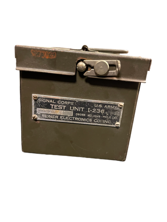 WWII U.S. Army Signal Corps Teletype Test Kit – Test Unit I-236, Reiner Electronics Co. Inc. (1945)