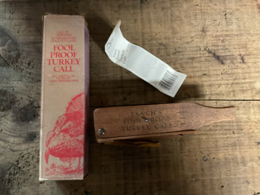 Vintage M.L. Lynch “Fool Proof” Turkey Call-Model No. 101, 1965 with Box