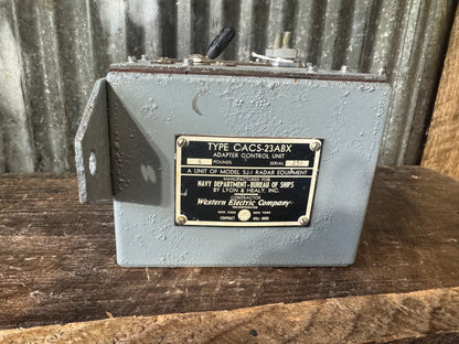 WWII-era U.S. Navy Type CACS-23ABX Adapter Control Unit