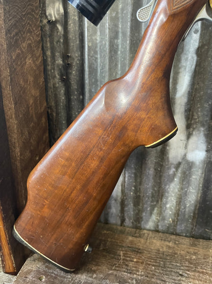 Savage Model 24B-DL Deluxe .22 Magnum / 20 Gauge Over-Under Combination Gun – Scoped