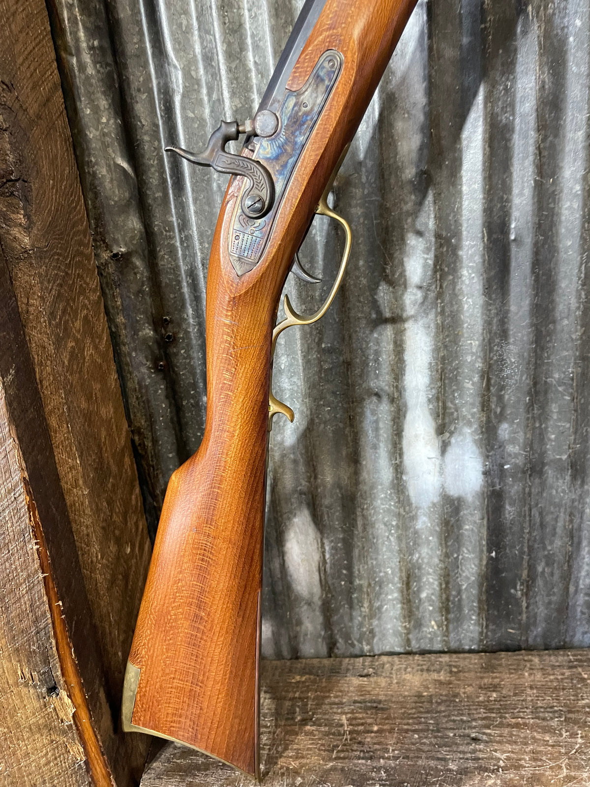 Spanish-Made .50 Caliber Percussion Black Powder Rifle – Hawken/Plains Style