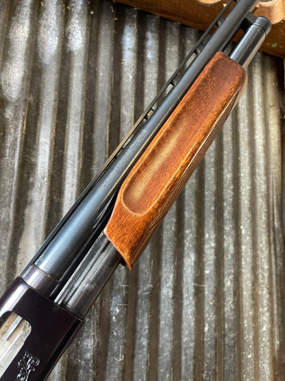 Mossberg Model 500 Engraved 12 Gauge Pump Shotgun – Gold Trigger – 28” Barrel