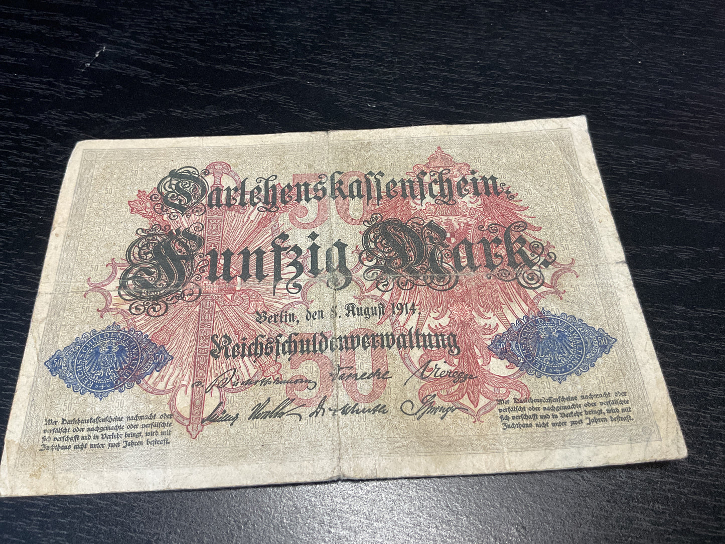German 50 Mark Banknote 1914