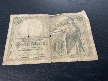 German 10 Mark Reichsschuldenverwaltung 1906