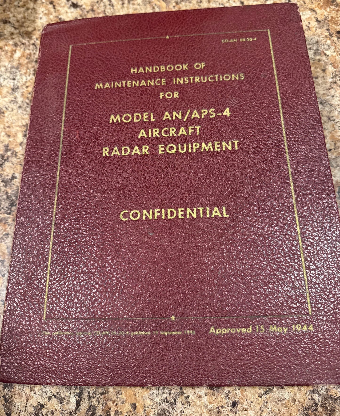 WWII AN/APS-4 Aircraft Radar Maintenance Manual – 1944 Dated