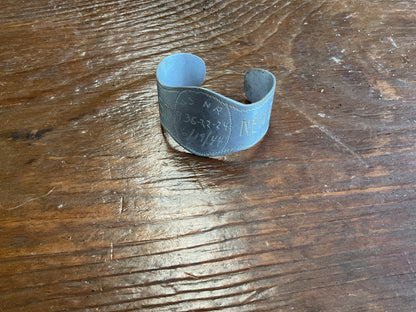 WWII Named ID Bracelet USNR 6/19/1944 New Guinea