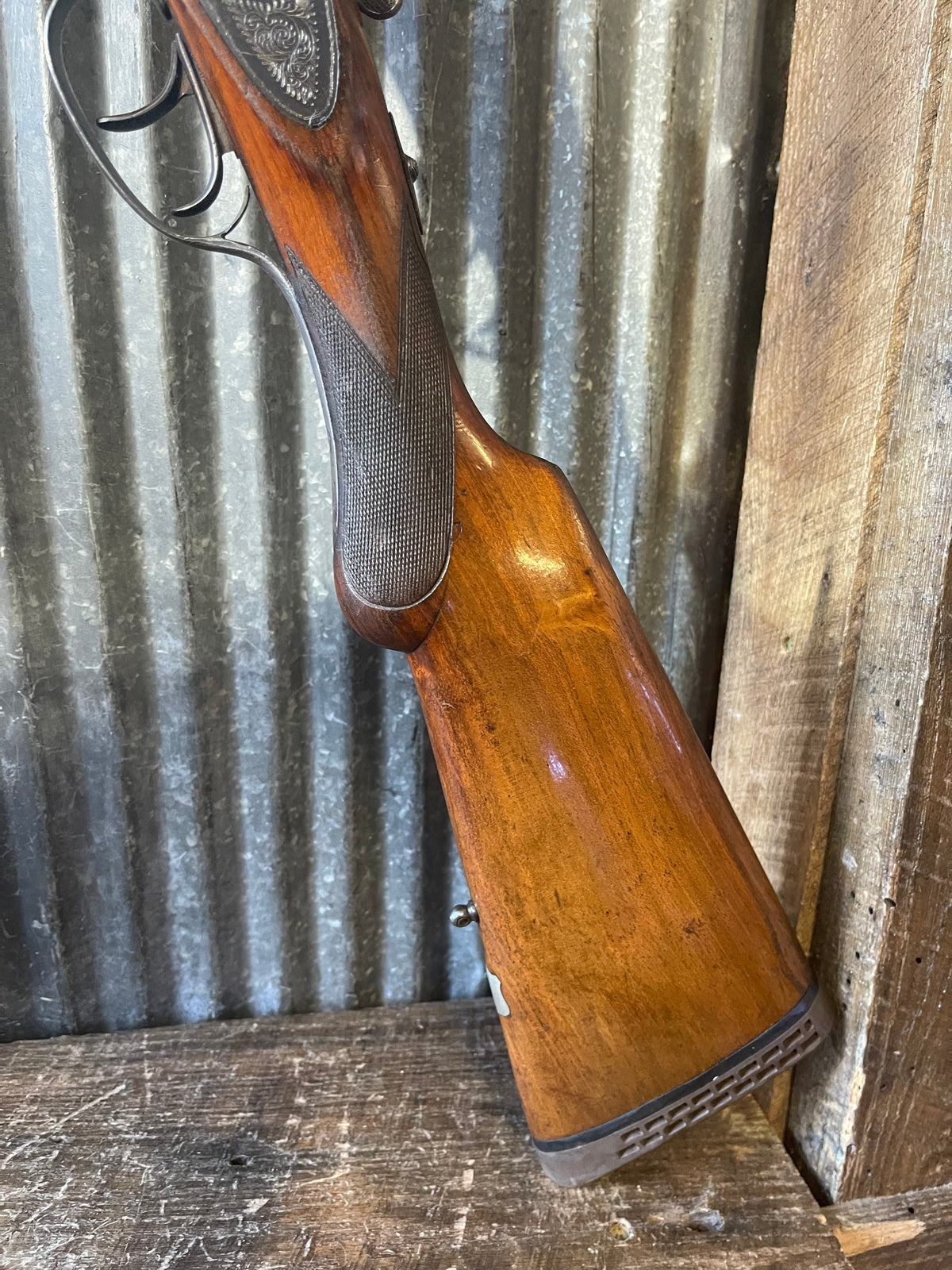 F. de Zabala Hermanos Eibar Spain 12 Gauge Side-by-Side Double Barrel Shotgun – Engraved Receiver – Double Triggers