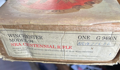 Winchester Model 94 NRA Centennial Commemorative – .30-30 Win – New in Box – Unfired