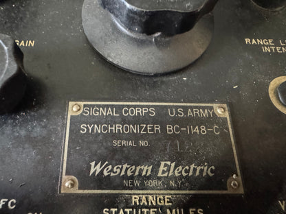 WWII U.S. Army Signal Corps BC-1148-C Synchronizer – Western Electric Radar Component