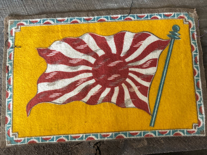 WWI Tobacco Felt Flag (approx 9x6)