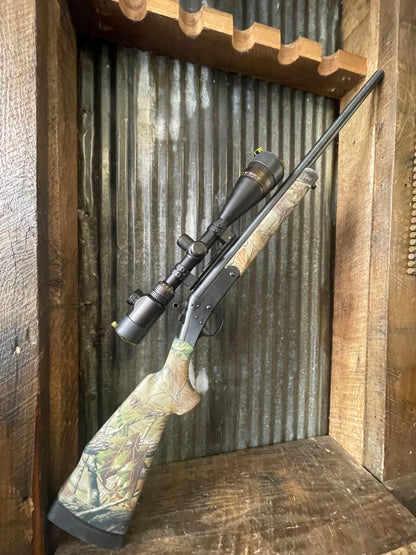 Harrington & Richardson (H&R) SB2 Handi-Rifle chambered in .22-250 Remington. Break-action single shot rifle