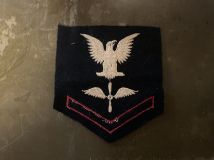 Vintage WWII U.S. Navy Machinist’s mate MM3 E-4 Badge-Aviation Propeller Patch