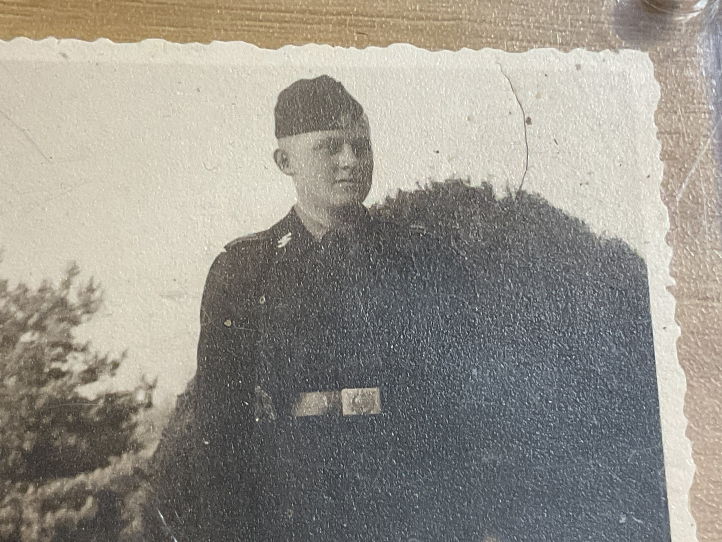 WWII German Waffen-SS Panzer Soldier Photo-SS Runes-LSSAH Collector Attribution