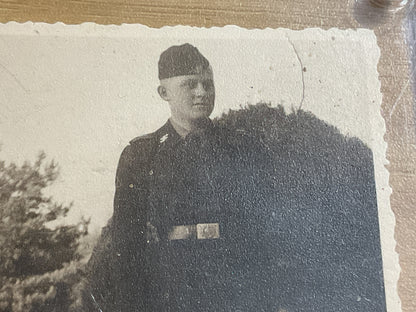 WWII German Waffen-SS Panzer Soldier Photo-SS Runes-LSSAH Collector Attribution